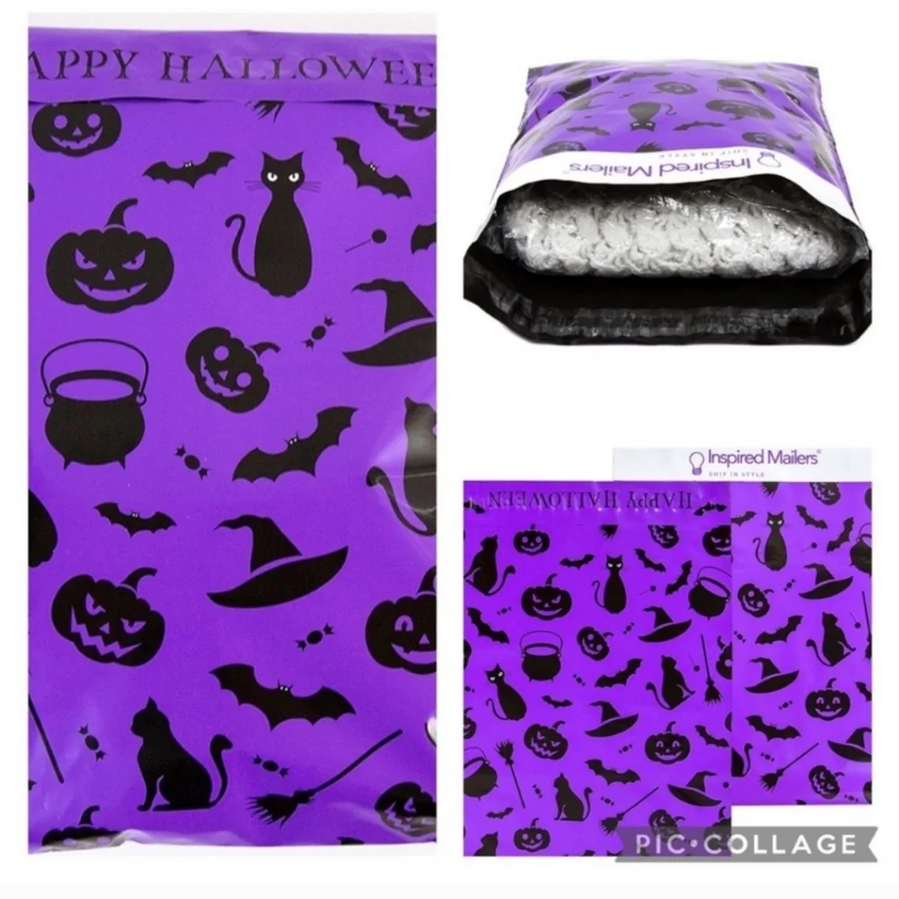 ✅️10 ct 10x13 Halloween purple 💜 poly mailers